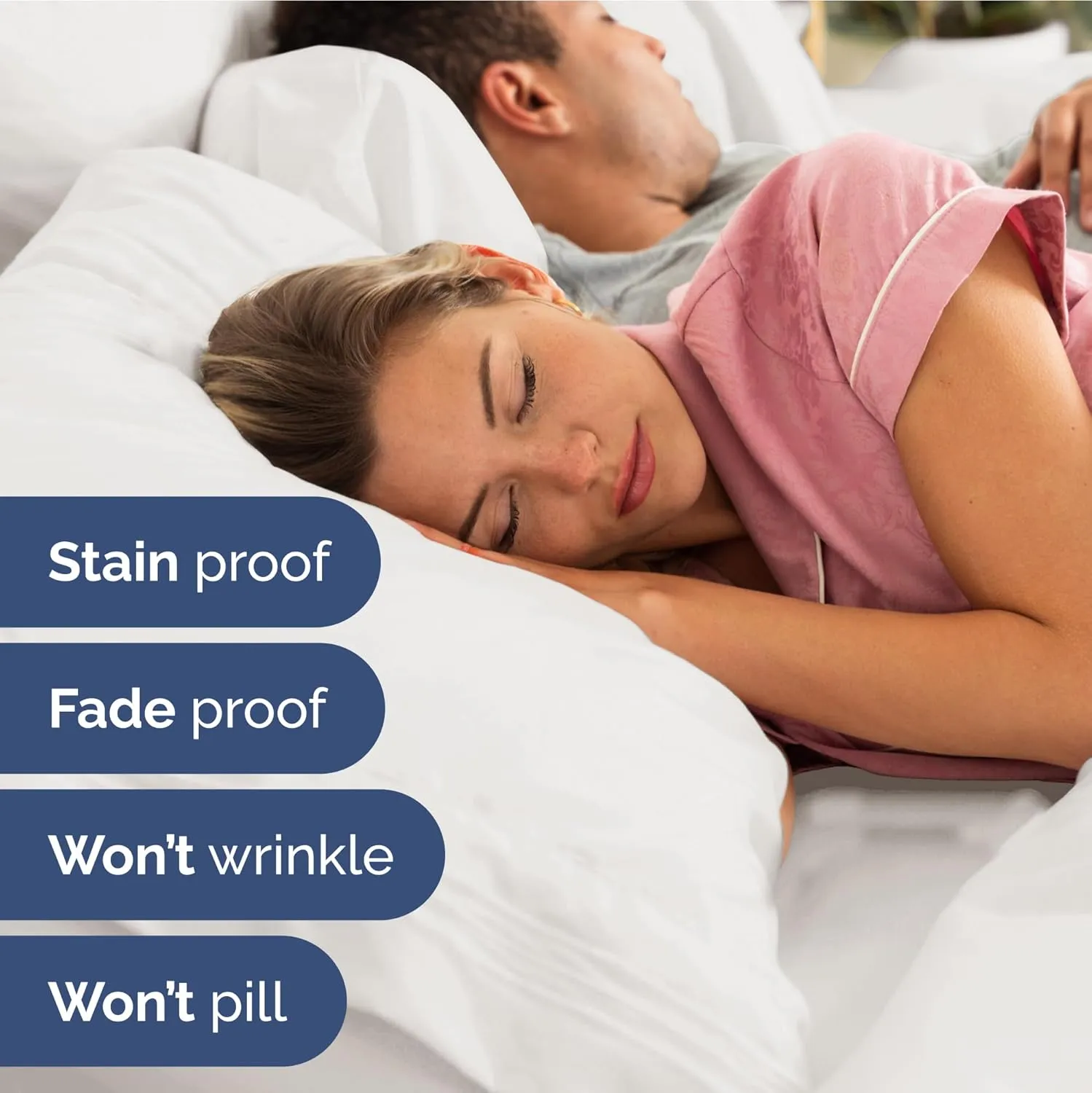 Extra Deep Twin Sheet Set - 4 Piece Breathable & Cooling Sheets - Hotel Luxury Bedding Set w/18-24 Inch Extra Deep Pockets - Easy Fit - Super Soft, Wrinkle Free and Comfy - Antique White, Twin Size
