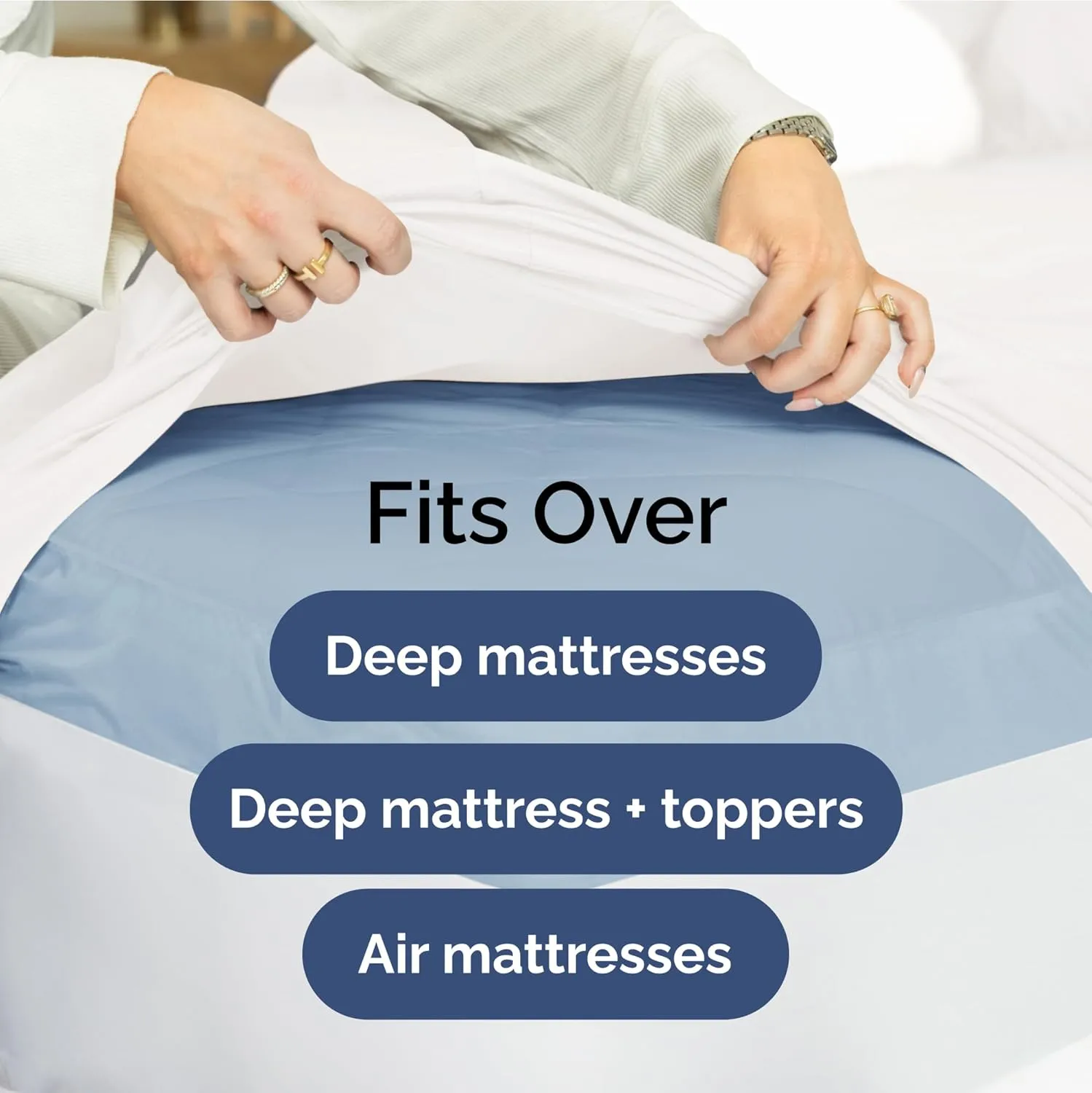 Extra Deep Twin Sheet Set - 4 Piece Breathable & Cooling Sheets - Hotel Luxury Bedding Set w/18-24 Inch Extra Deep Pockets - Easy Fit - Super Soft, Wrinkle Free and Comfy - Antique White, Twin Size