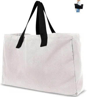 Extra Large Canvas Tote Bag - Big Largest Reusable Grocery