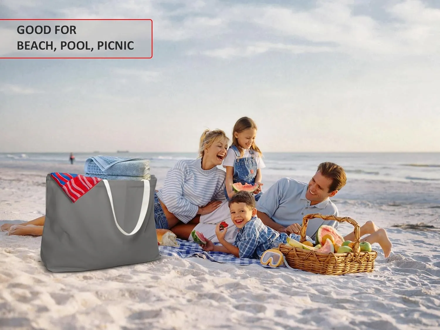 Extra Large Canvas Tote Bag - Big Largest Reusable Grocery