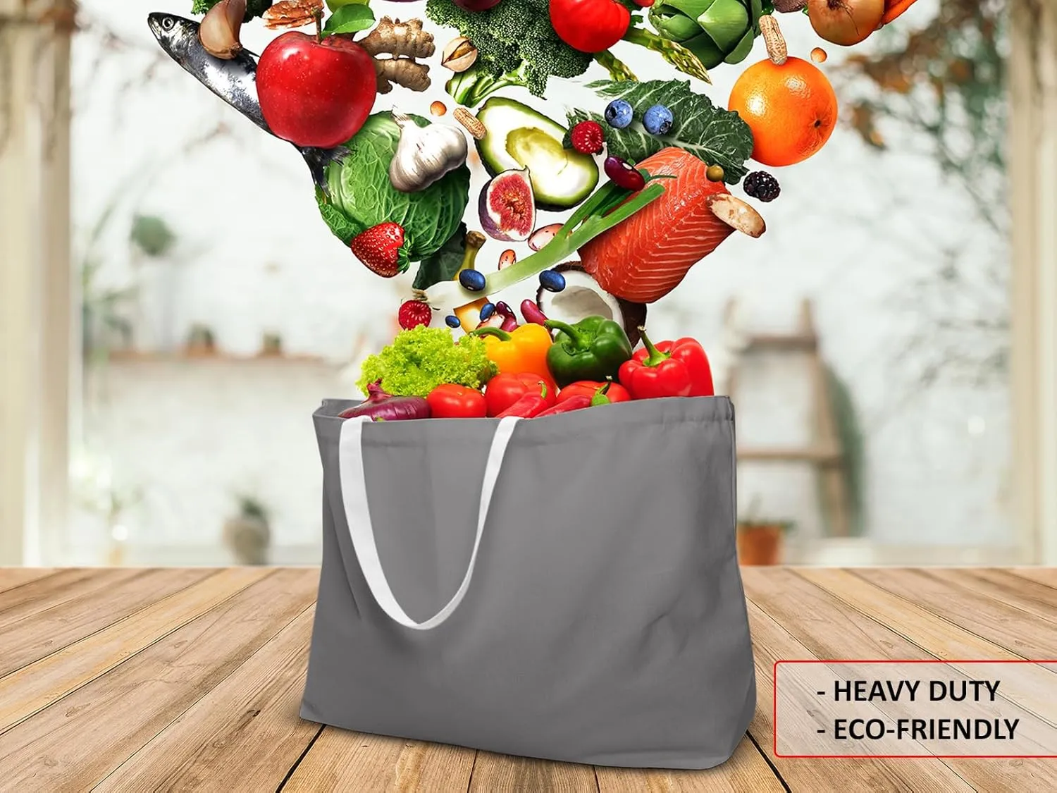 Extra Large Canvas Tote Bag - Big Largest Reusable Grocery