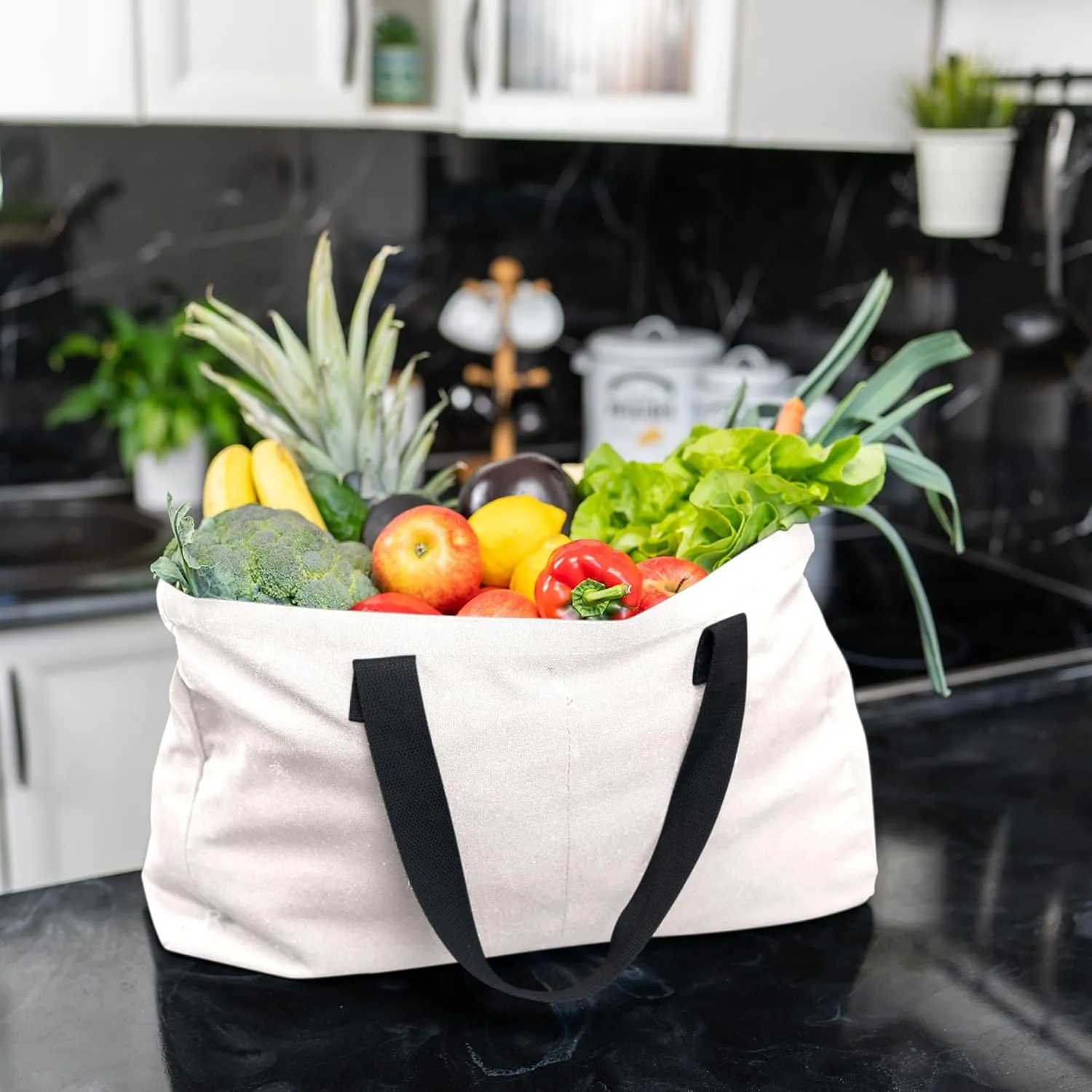 Extra Large Canvas Tote Bag - Big Largest Reusable Grocery