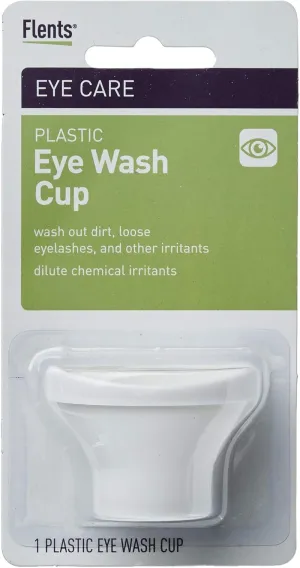 Eye Wash Cup, Reusable White Eye Rinse Aid for Cleaning Dirt, Loose Eyelashes, and Irritants, Gentle Eye Care Solution, Durable Plastic Design, Ideal for Home Use