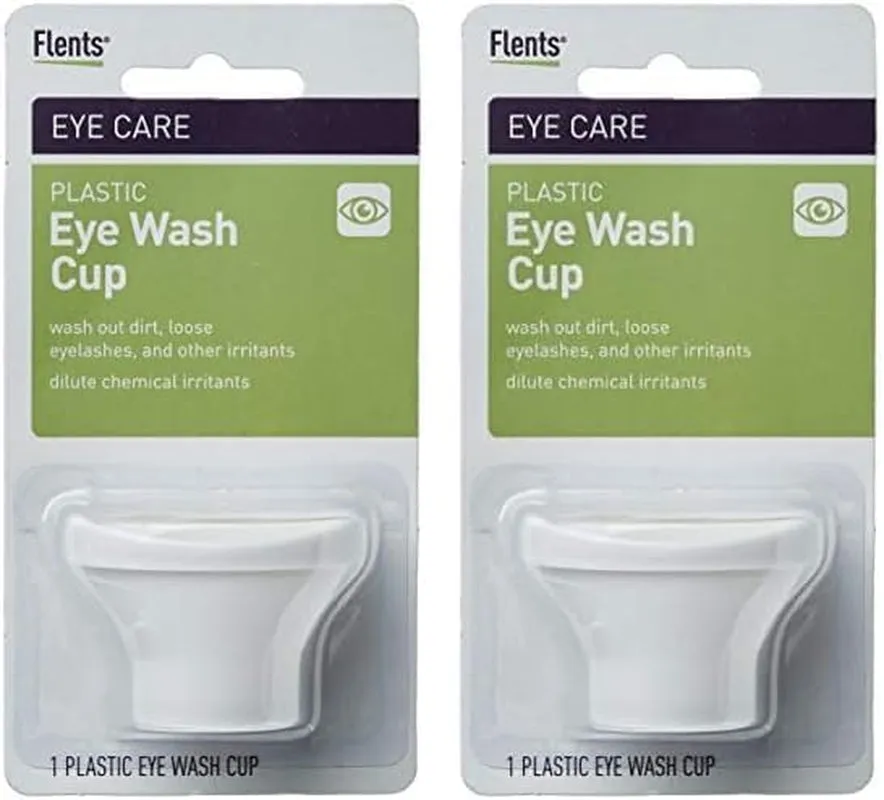 Eye Wash Cup, Reusable White Eye Rinse Aid for Cleaning Dirt, Loose Eyelashes, and Irritants, Gentle Eye Care Solution, Durable Plastic Design, Ideal for Home Use