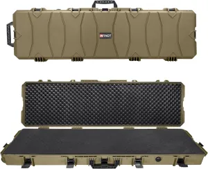 Eylar 54 Inch Intact Series Rolling Hard Rifle Case, Lightweight and Durable Stacker Design with Foam
