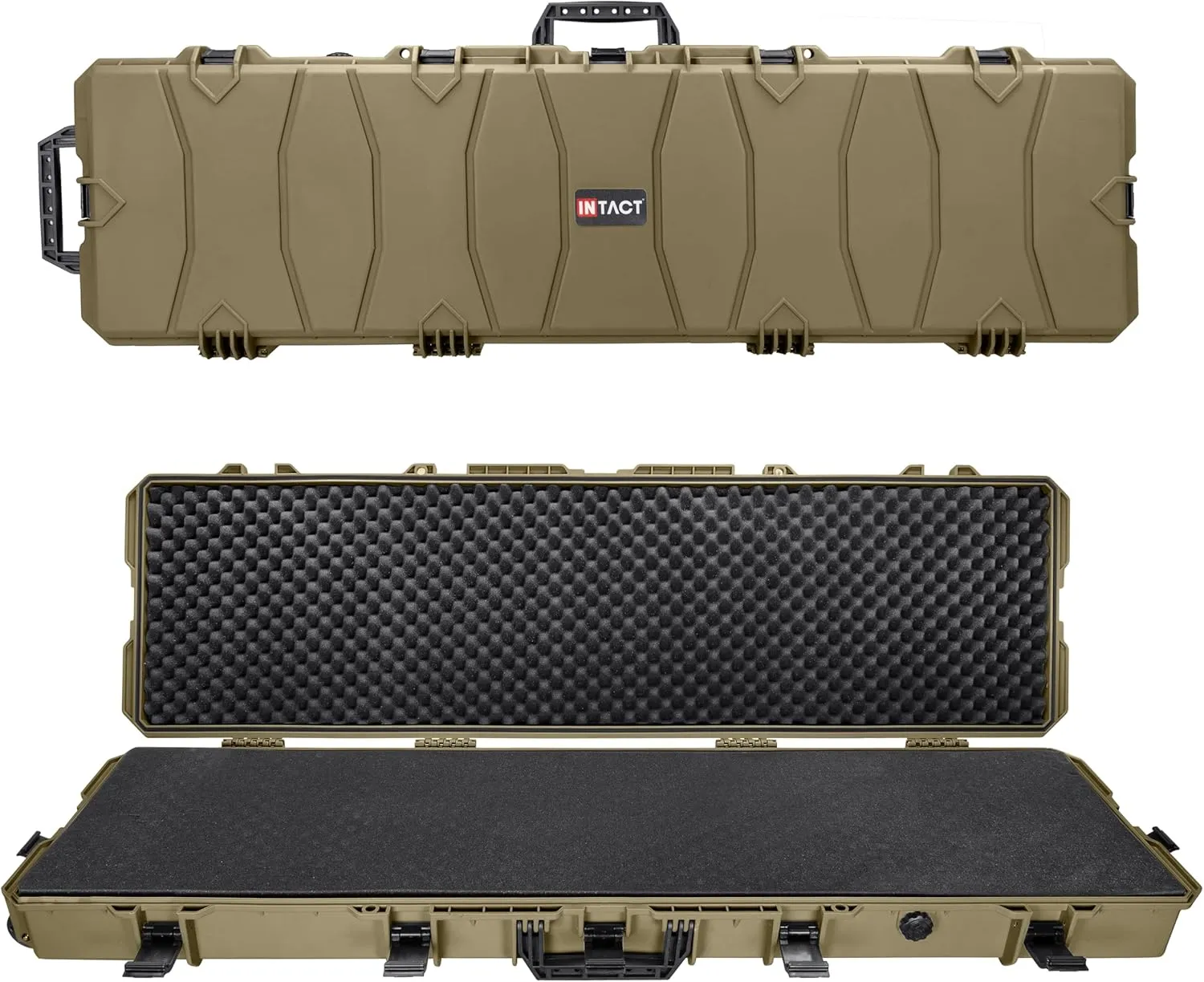 Eylar 54 Inch Intact Series Rolling Hard Rifle Case, Lightweight and Durable Stacker Design with Foam