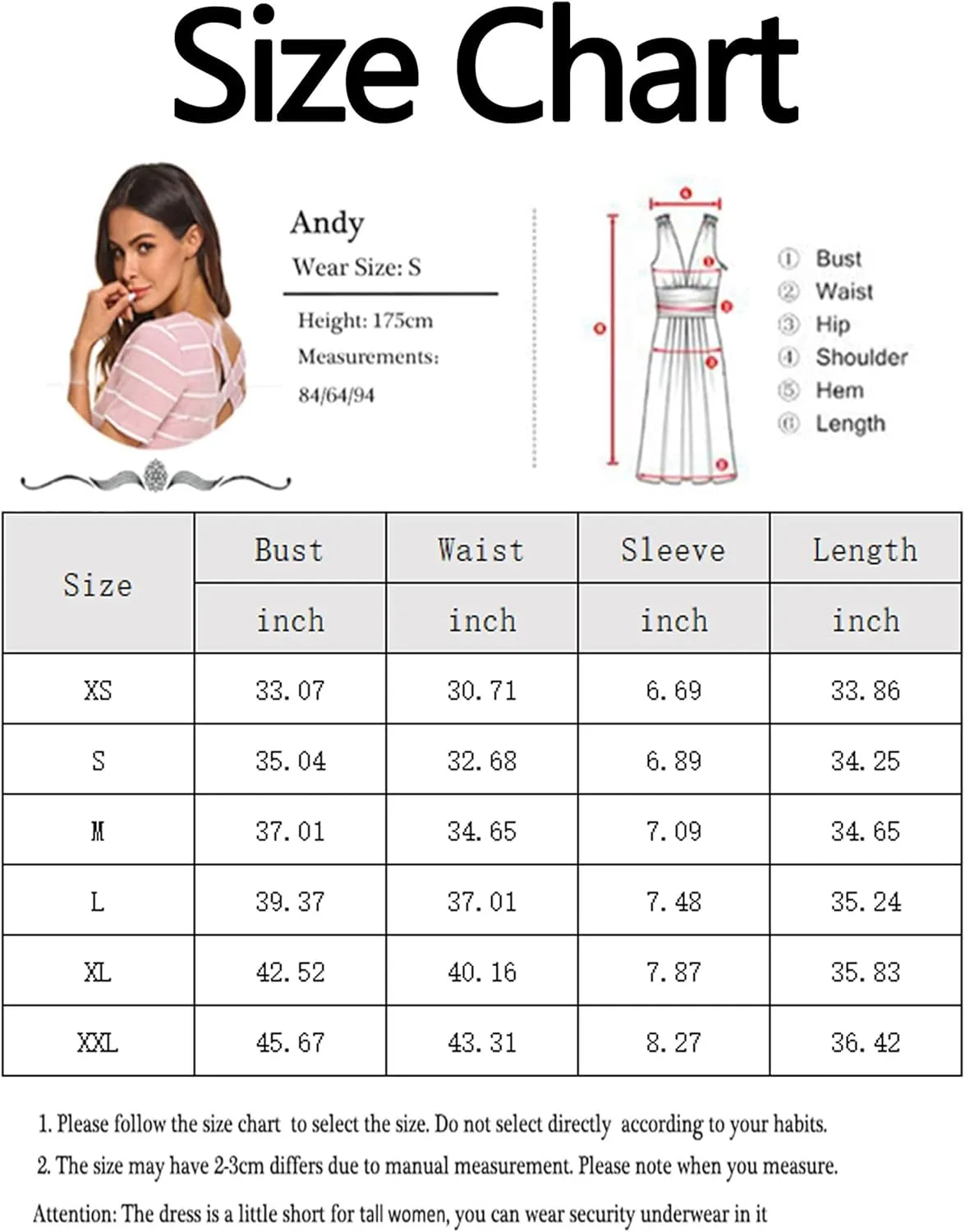 Feager Women's Casual Striped Criss Cross Short Sleeve T Shirt Dress