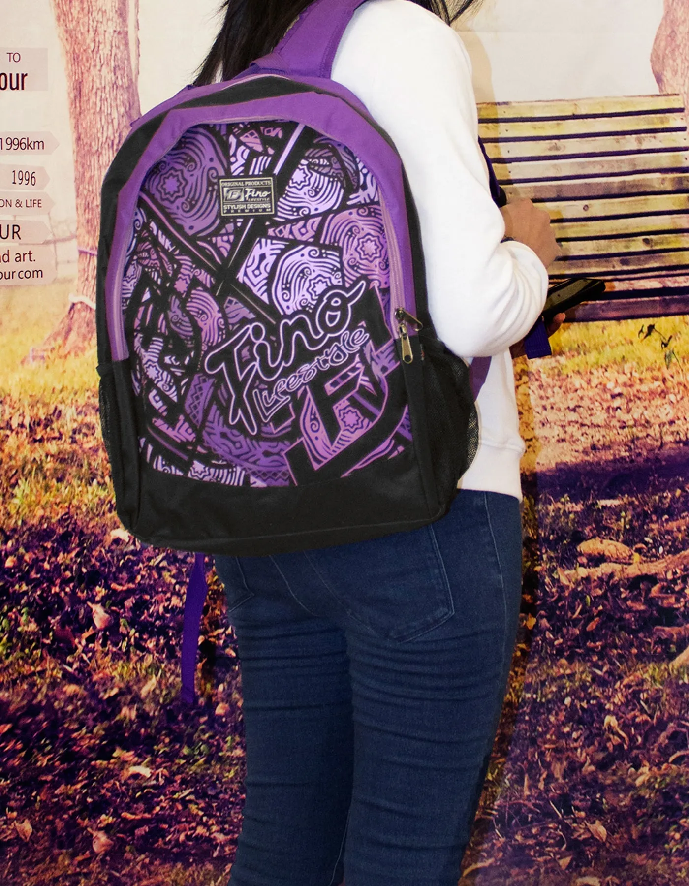 Fino SK-X6549 17'' Unisex Graffiti Backpack