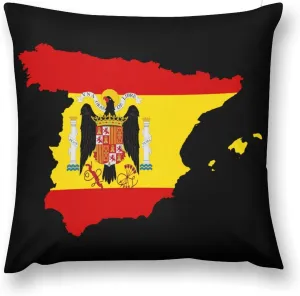 Flag Map of Spain Novelty Pillow Case Bedding Pillowcase for Bedroom Couch Home Decoration 26 "x26