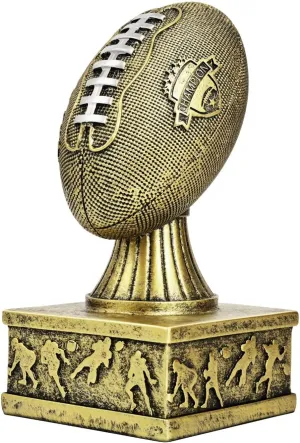 Flexzion Fantasy Football Trophy - 7 Inch Gold Premier League Trophy Inspired Recognition Award with Champion Shield - Celebrate Victory & Inspire Excellence on The Gridiron