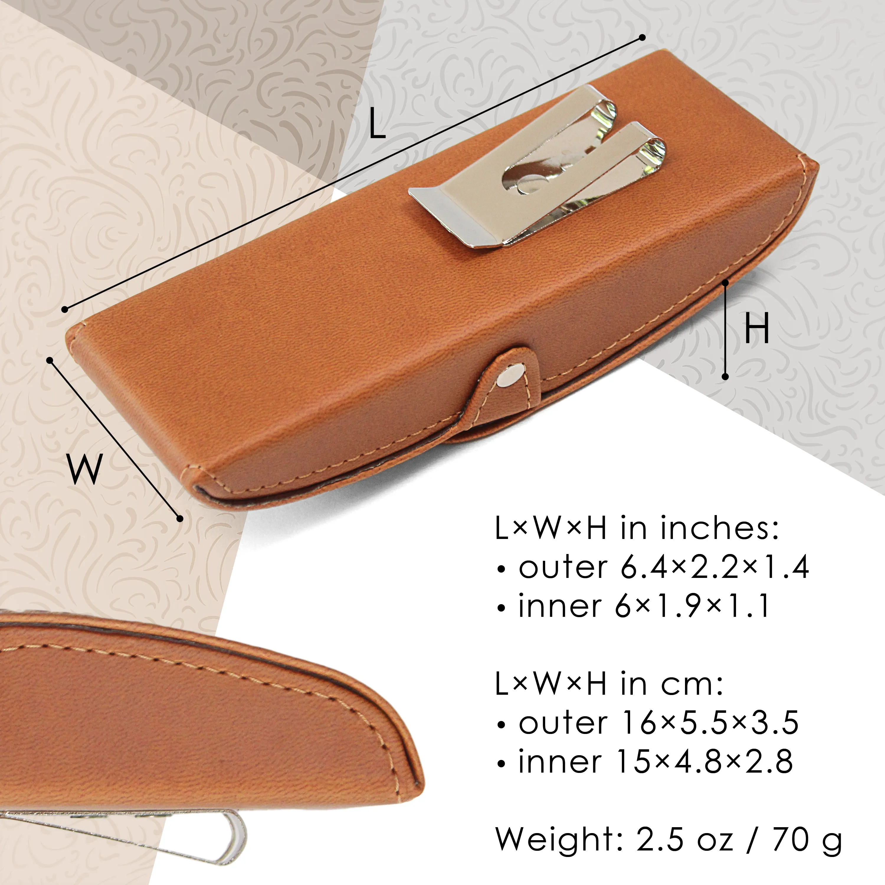 Floral Hard Eyeglass Case for Women - Stylish and Durable Glasses Protection