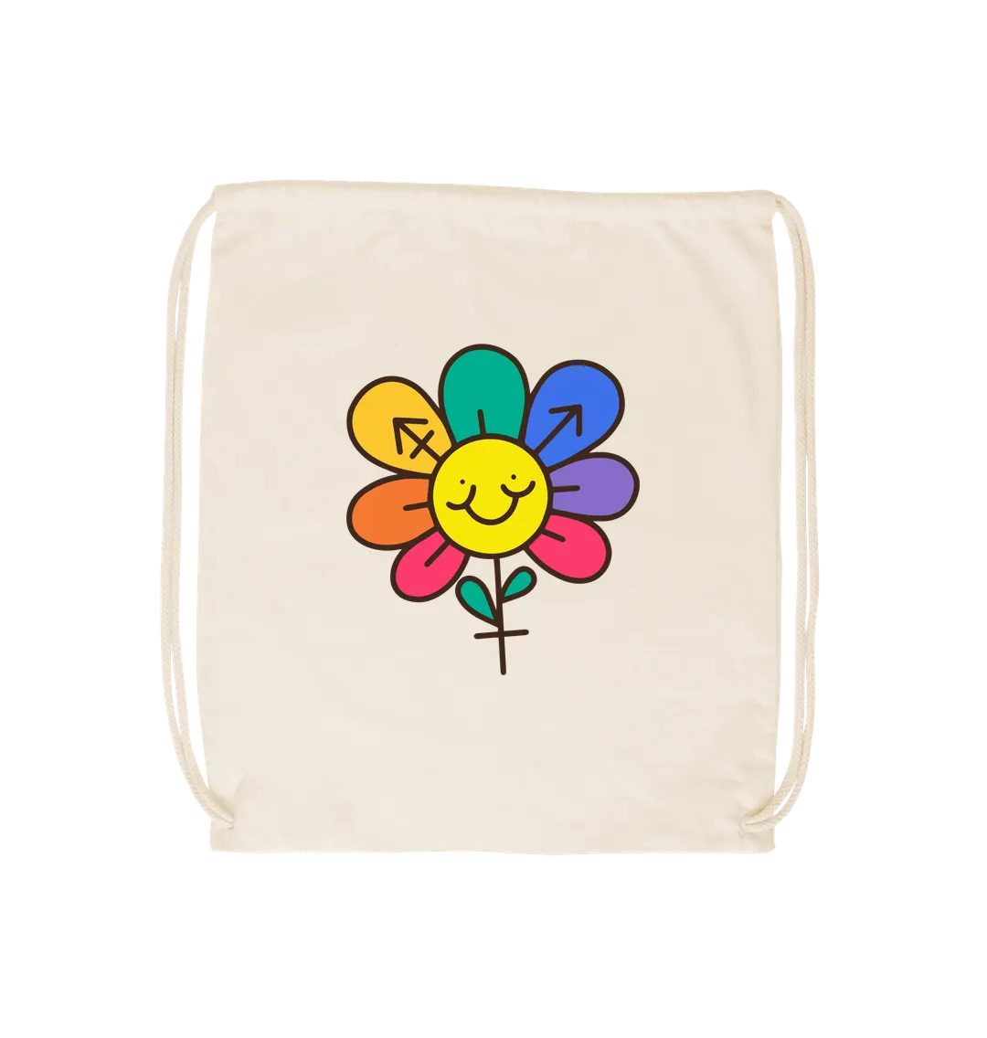 Flower Drawstring Bag
