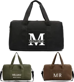 Flycalf Personalized Duffle Bag Sports Gym Bags for Men 2024 Canvas Traveling Large Capacity Shaving Bag Organizer