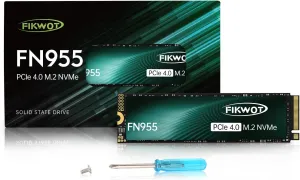 FN955 2TB NVMe SSD M.2 2280 PCIe Gen4x4, Up to 7300MB/s, 3D NAND TLC Flash Internal Solid State Drive, Configure SLC Cache, Storage and Memory Expansion for PS5 Laptop Desktop