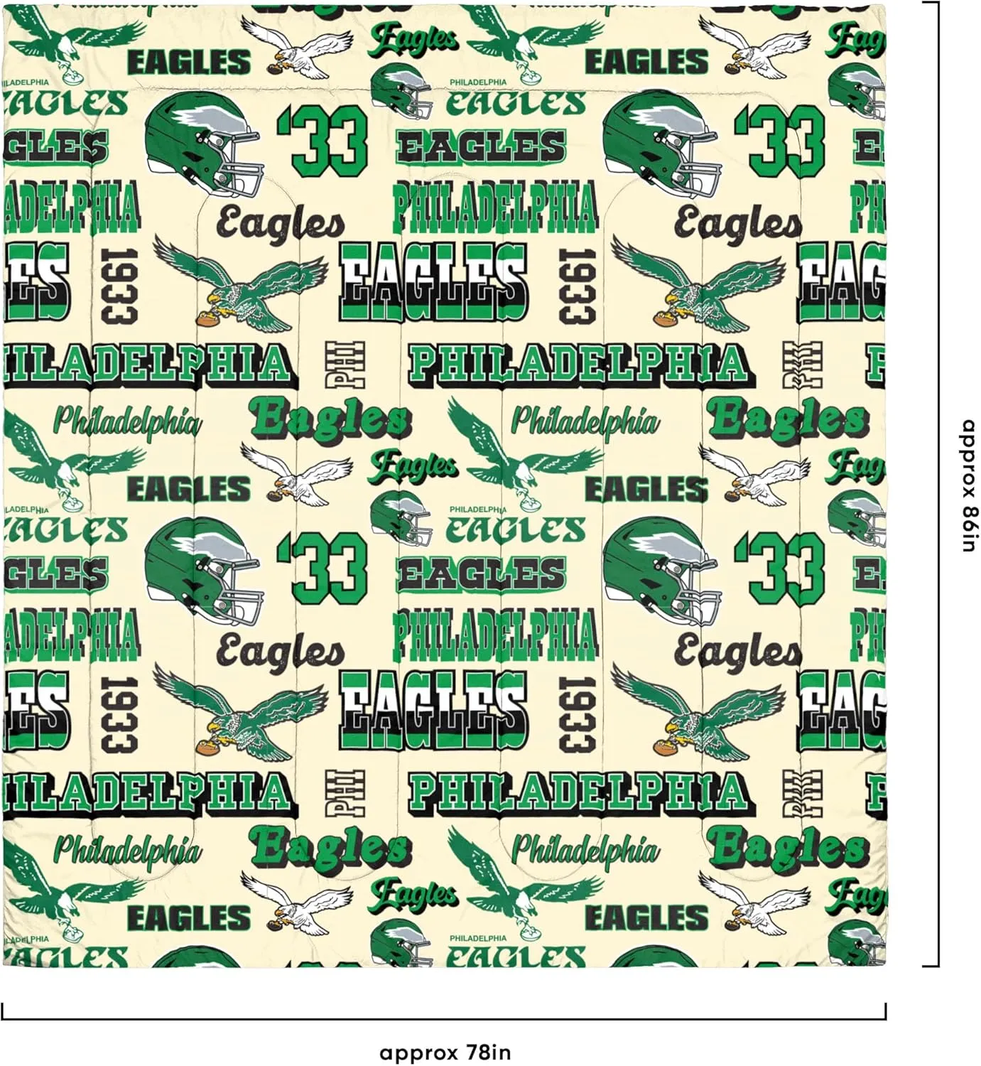 FOCO NFL Unisex-Adult NFL Team Logo Bed in a Bag Comforter Sheets Pillow Cases Bedding 5-Piece Set