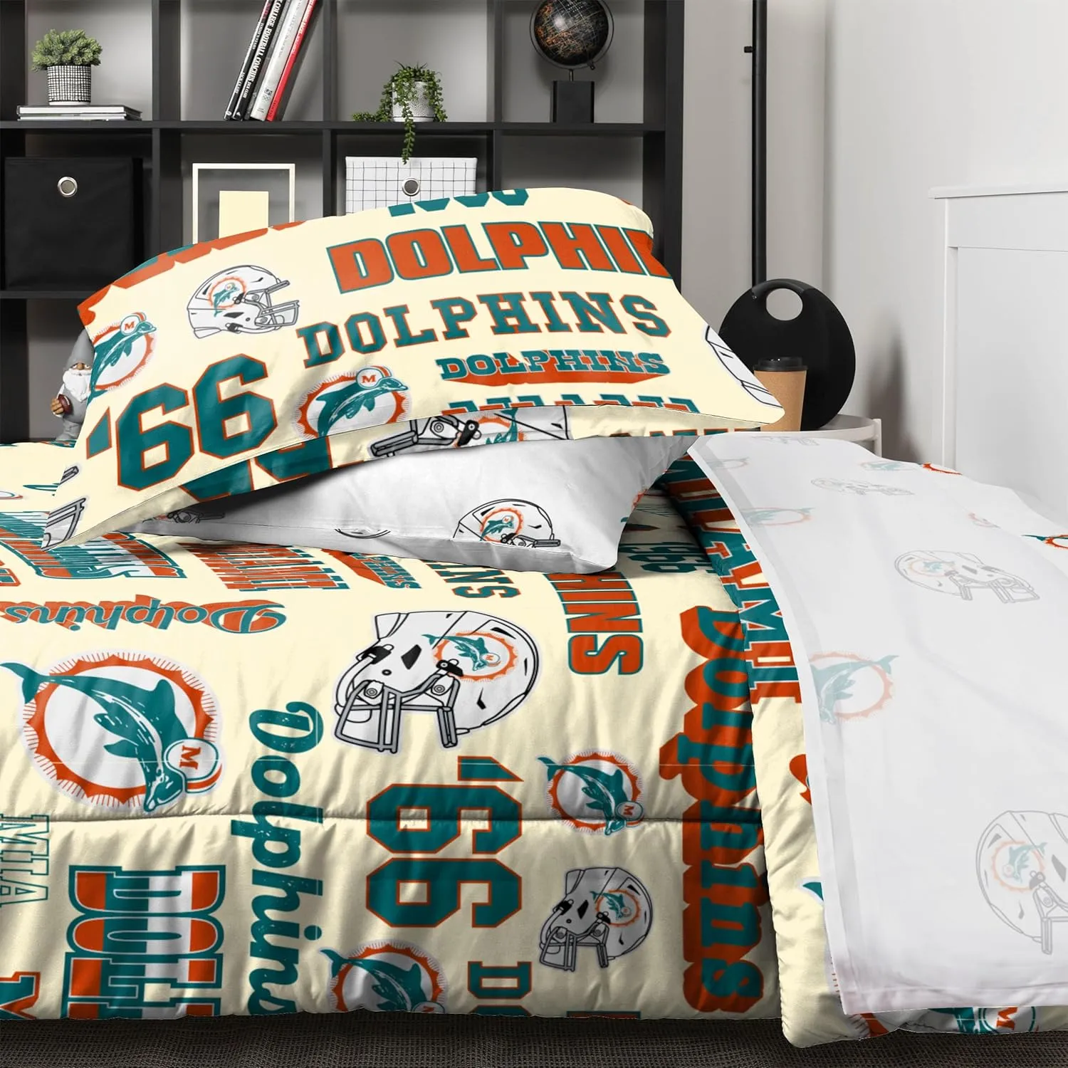 FOCO Unisex-Adult NFL Team Logo Bed in a Bag Comforter Sheets Pillow Cases Bedding 5-Piece Set