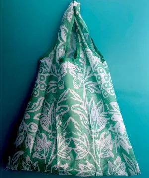 Fold Up Shopping Bag - Spice Island Verdigris