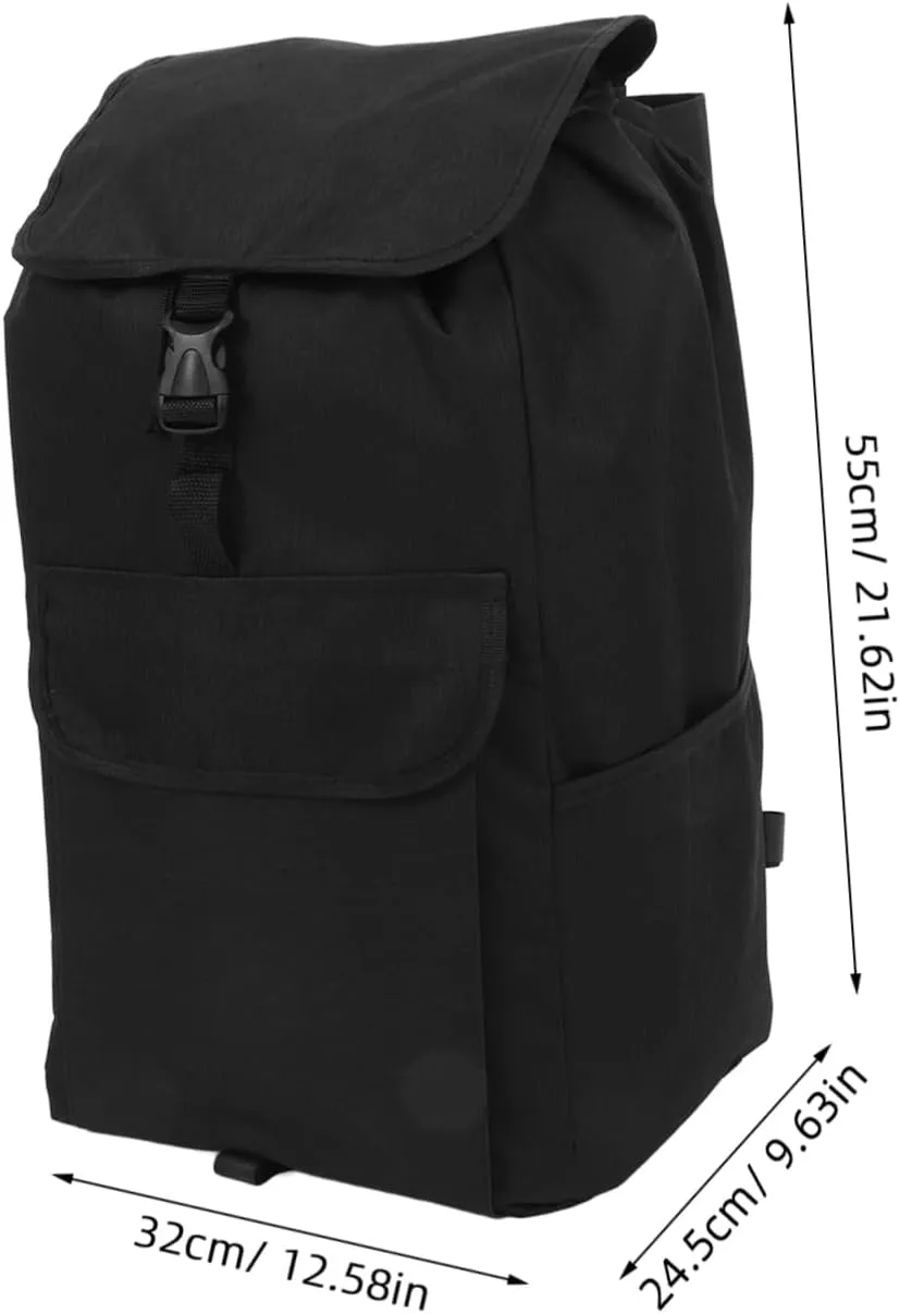 Foldable Grocery Cart Bag Oxford Cloth Trolley Replacement Bag with Side Pockets for Shopping Travel and Household Use Spacious Storage