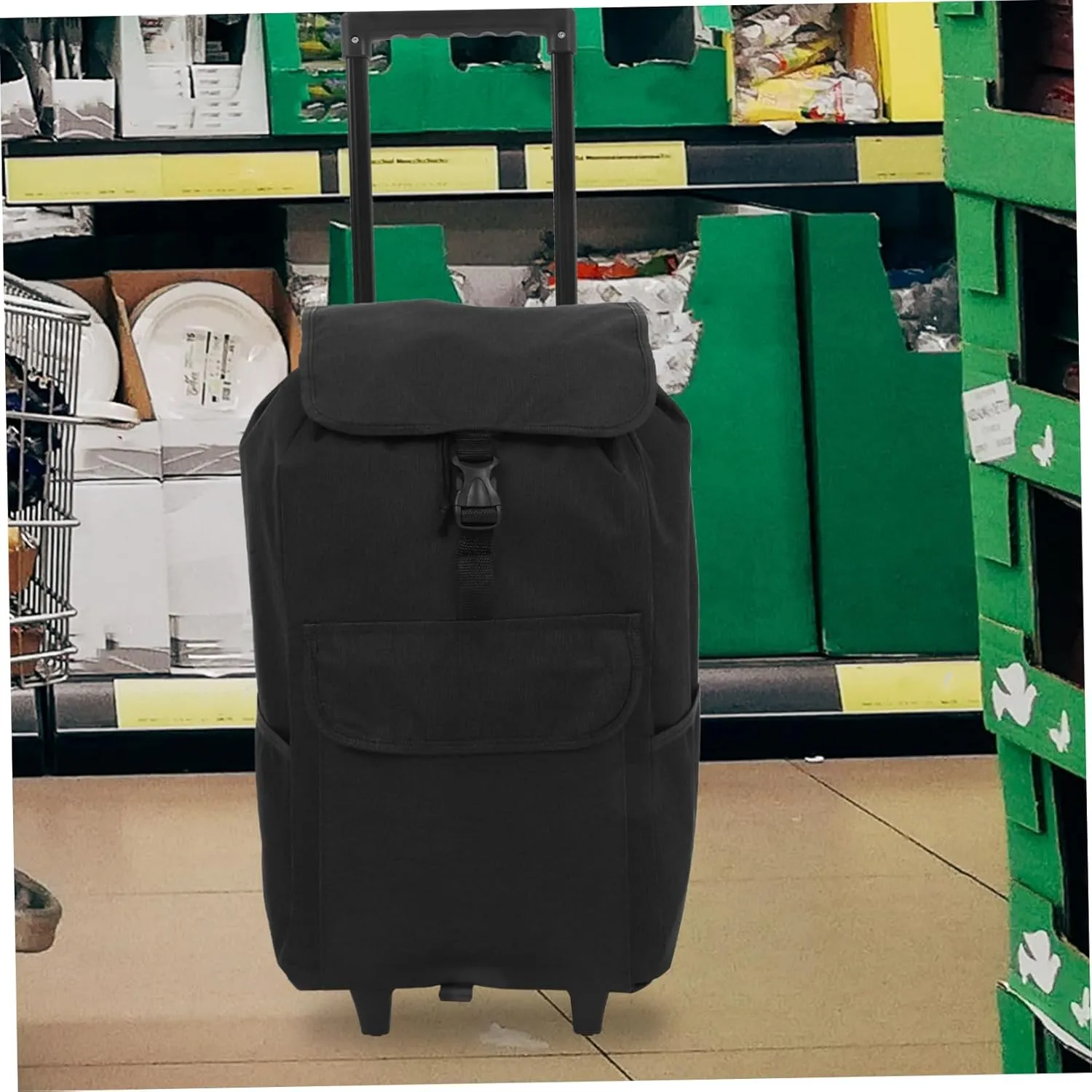 Foldable Grocery Cart Bag Oxford Cloth Trolley Replacement Bag with Side Pockets for Shopping Travel and Household Use Spacious Storage