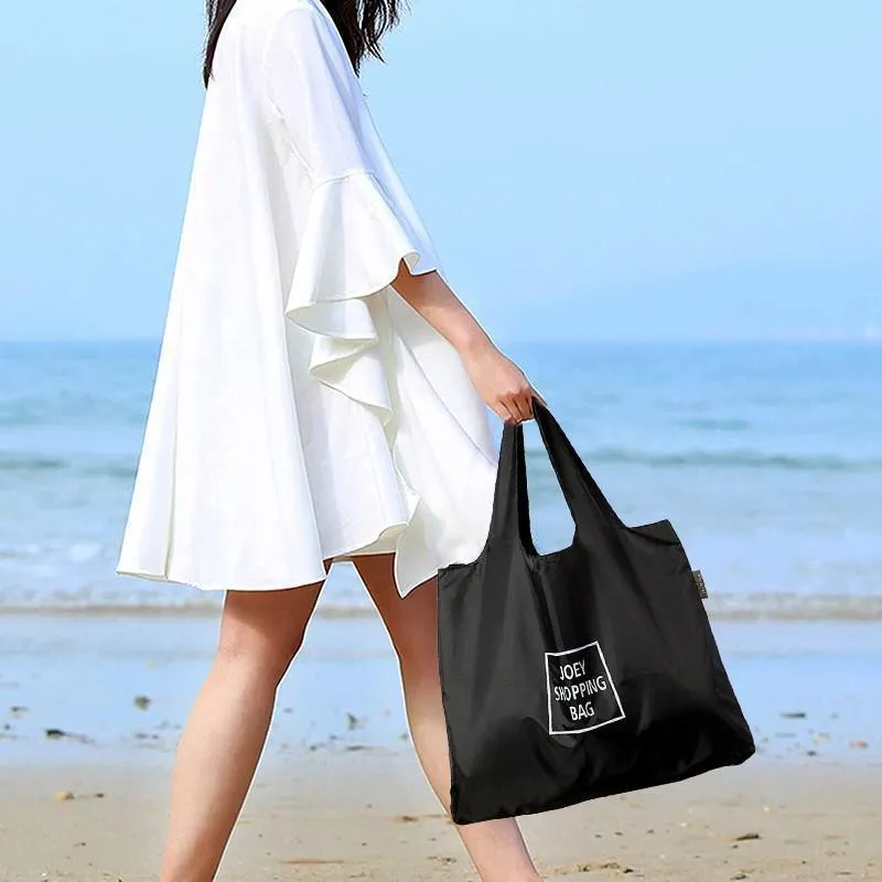 Foldable Shopping Bag Travel One-Shoulder Bag Portable Storage Bag Waterproof