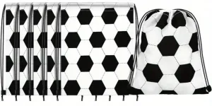 Football draw strung bags  30x25cm