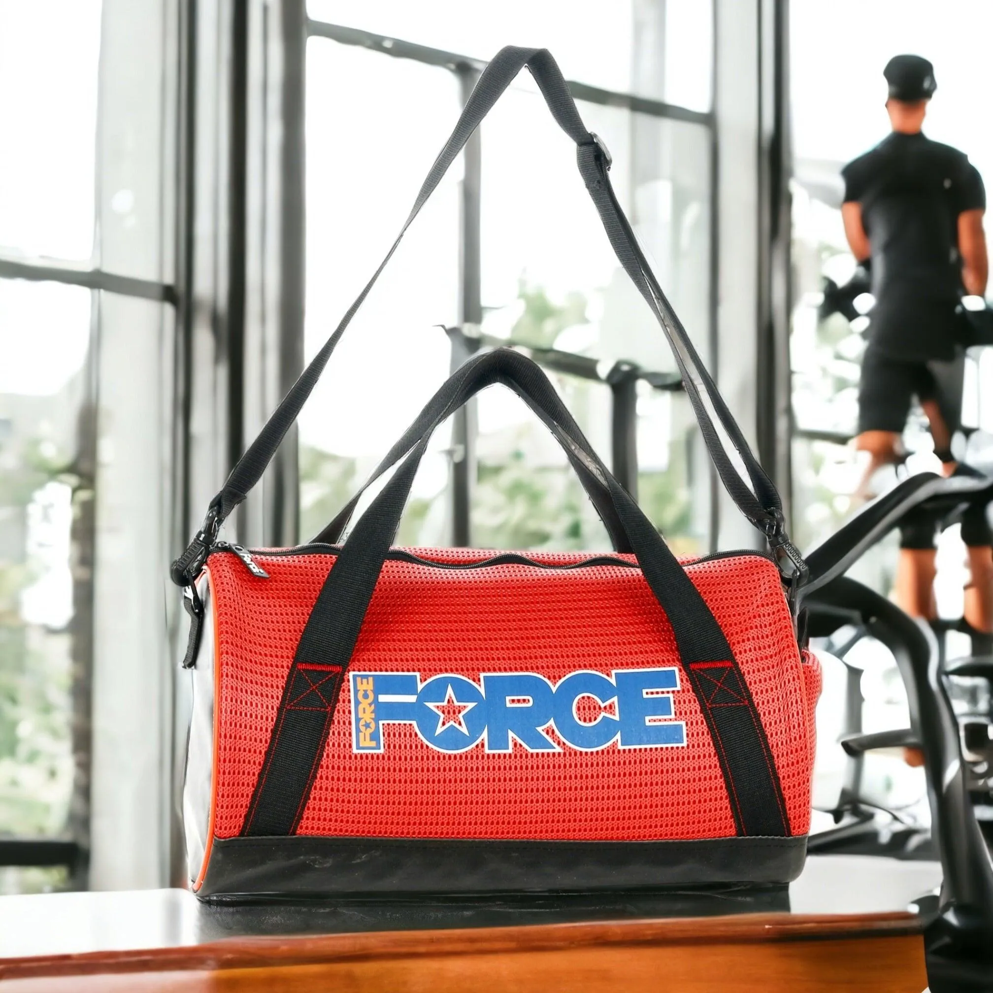 FORCE Sports Bag Mesh Orange GM-105