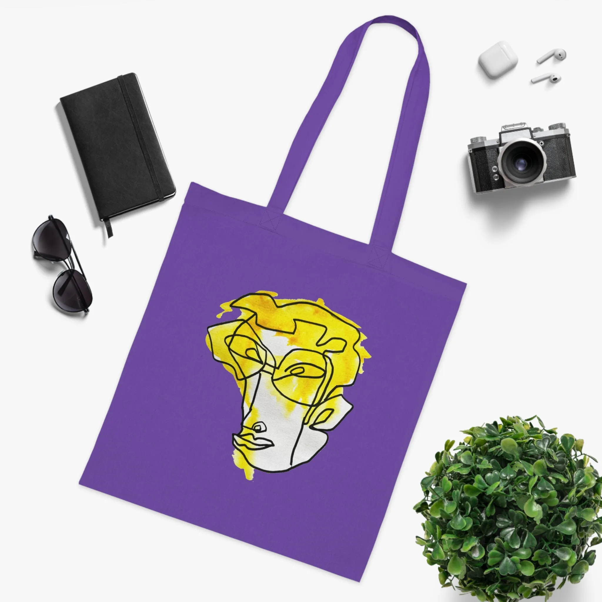 Foresight - Versatile 100% Cotton Tote: Vibrant Colors, Light & Practical