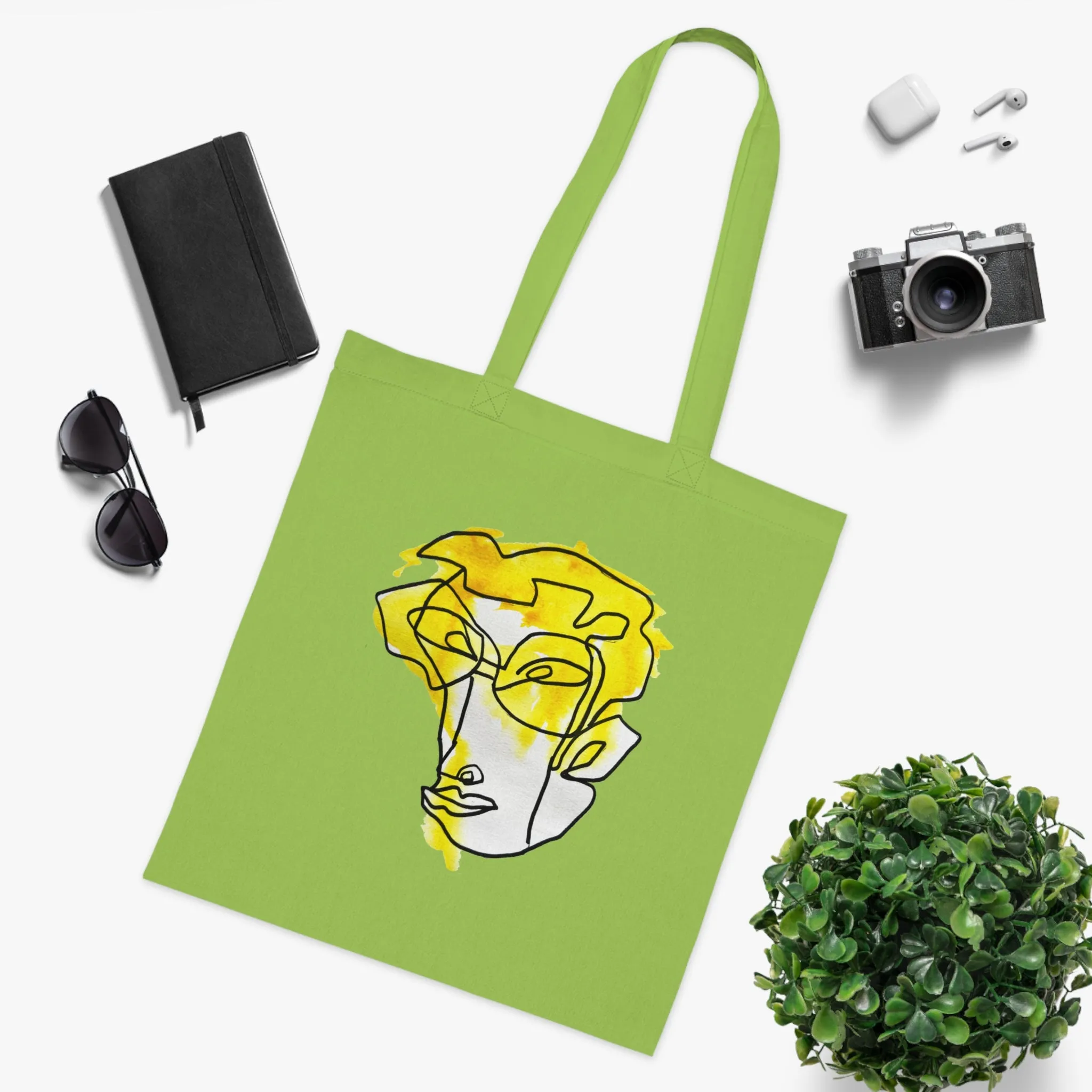 Foresight - Versatile 100% Cotton Tote: Vibrant Colors, Light & Practical