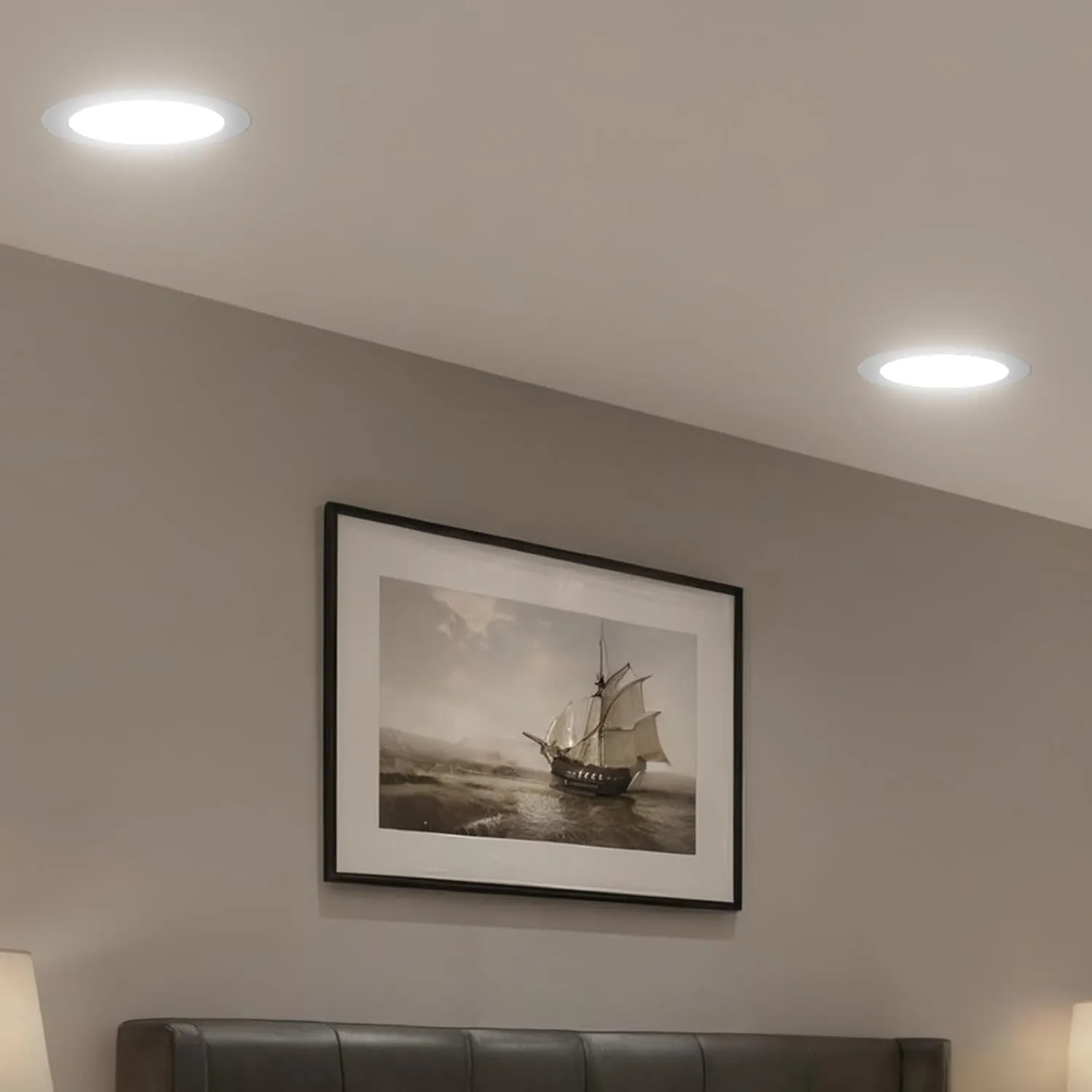 FREELICHT 24 Pack 6 Inch 5CCT Ultra-Thin LED Recessed Ceiling Light with Junction Box, 2700K/3000K/3500K/4000K/5000K Selectable, 1050LM Brightness, Dimmable Canless Wafer Downlight, 12WEqv110W-ETL&FCC