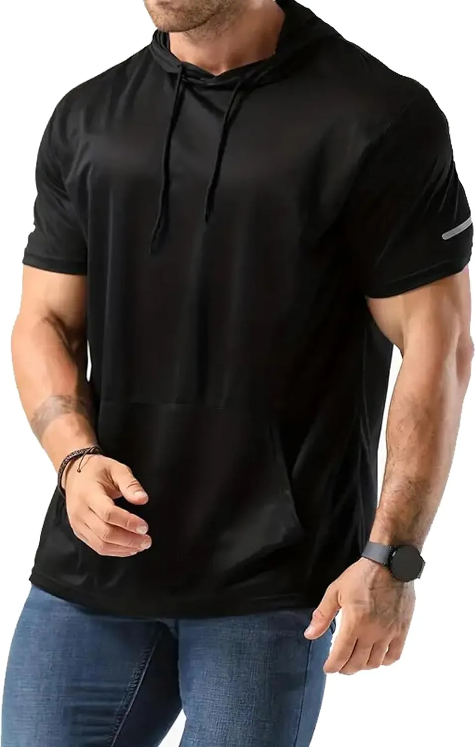 frueo Men's 3 Pack Workout Shirts Quick Dry Moisture Wicking Short Sleeve Mesh Athletic T-Shirts