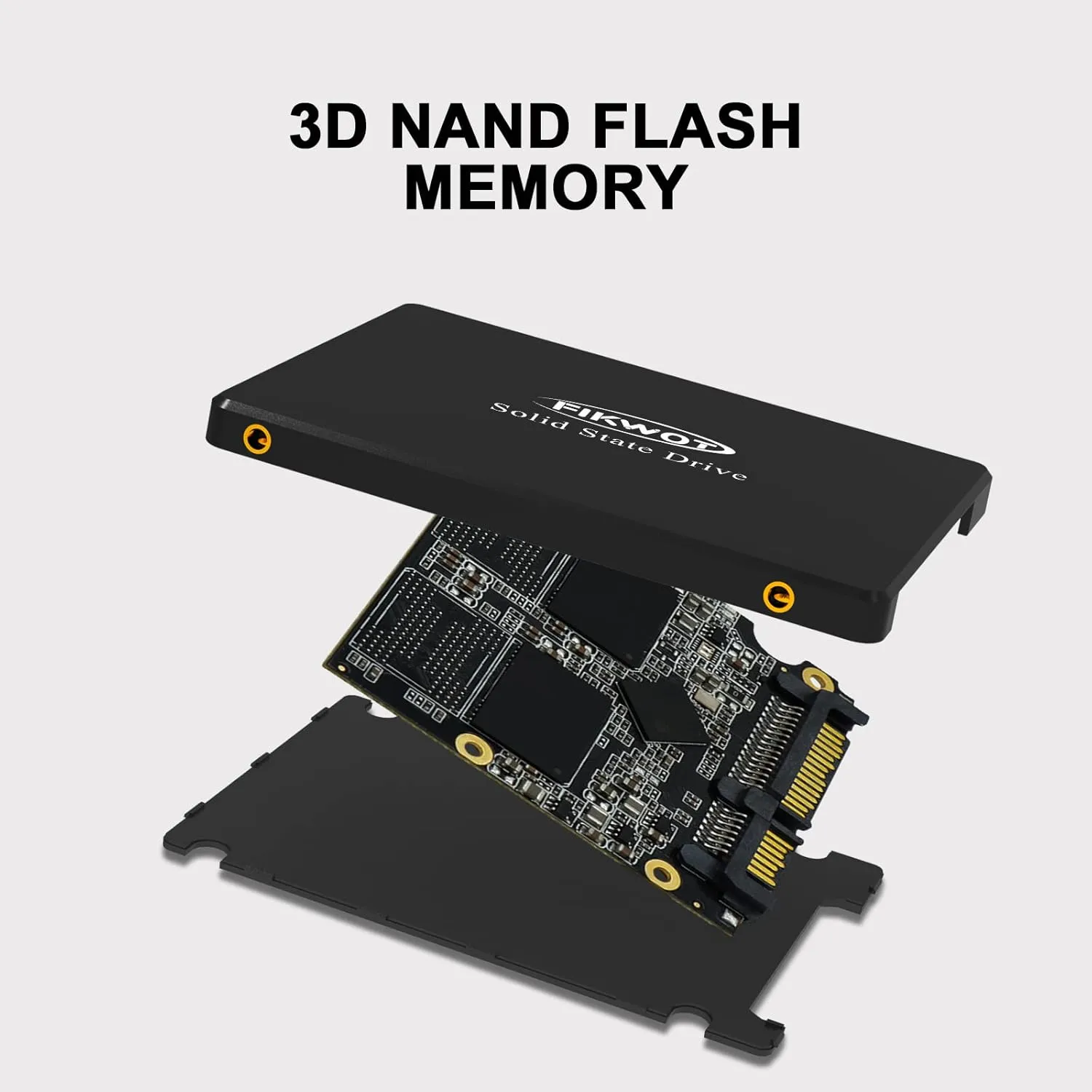 FS810 4TB SSD, 2.5" SSD SATA III 6Gb/s, Solid State Drives, Up to 560MB/s, 3D NAND TLC Flash, Internal SSD for Desktops and Laptops(Black)