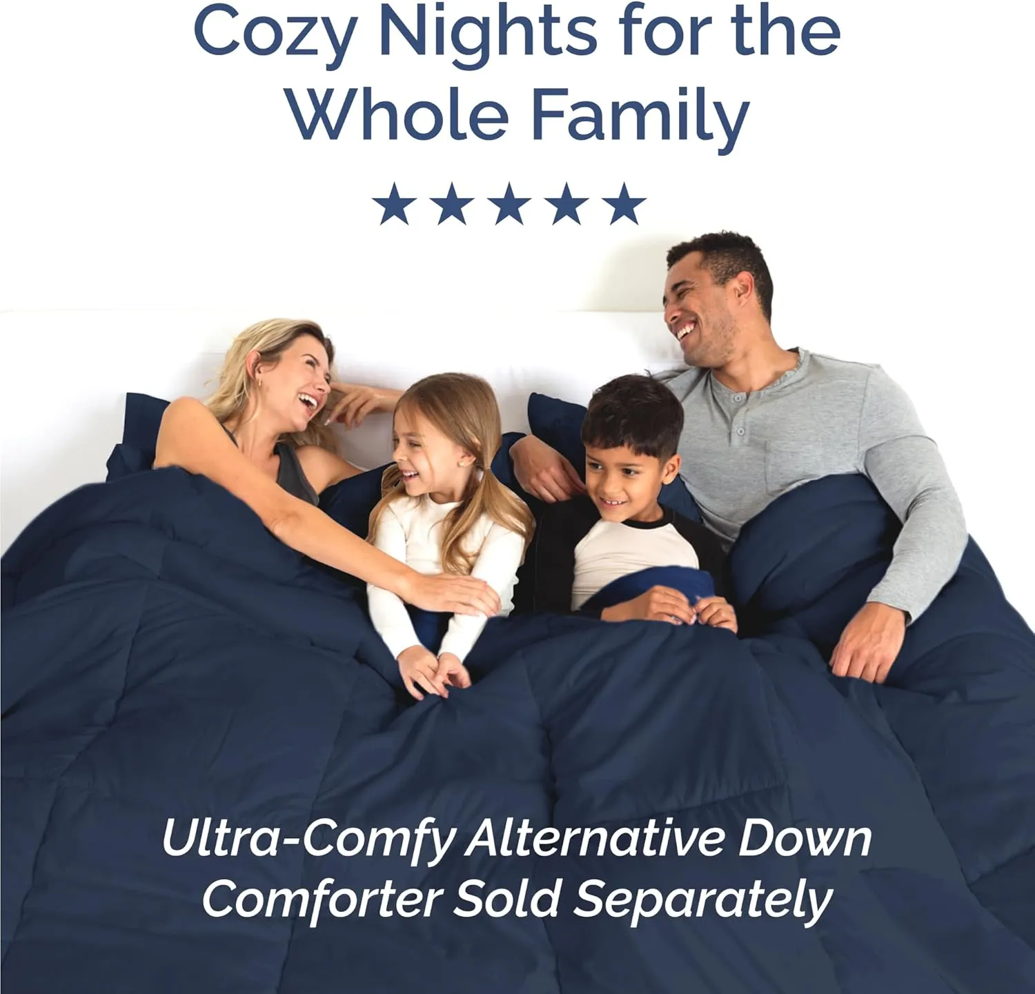 Full Size 4 Piece Sheet Set - Comfy Breathable & Cooling Bed Sheets Set - Hotel Luxury Bedding for Women, Men, Kids, Teens, Boys & Girls - Deep Pockets, Ultra-Soft, Wrinkle Free - Oeko-Tex - Navy Blue