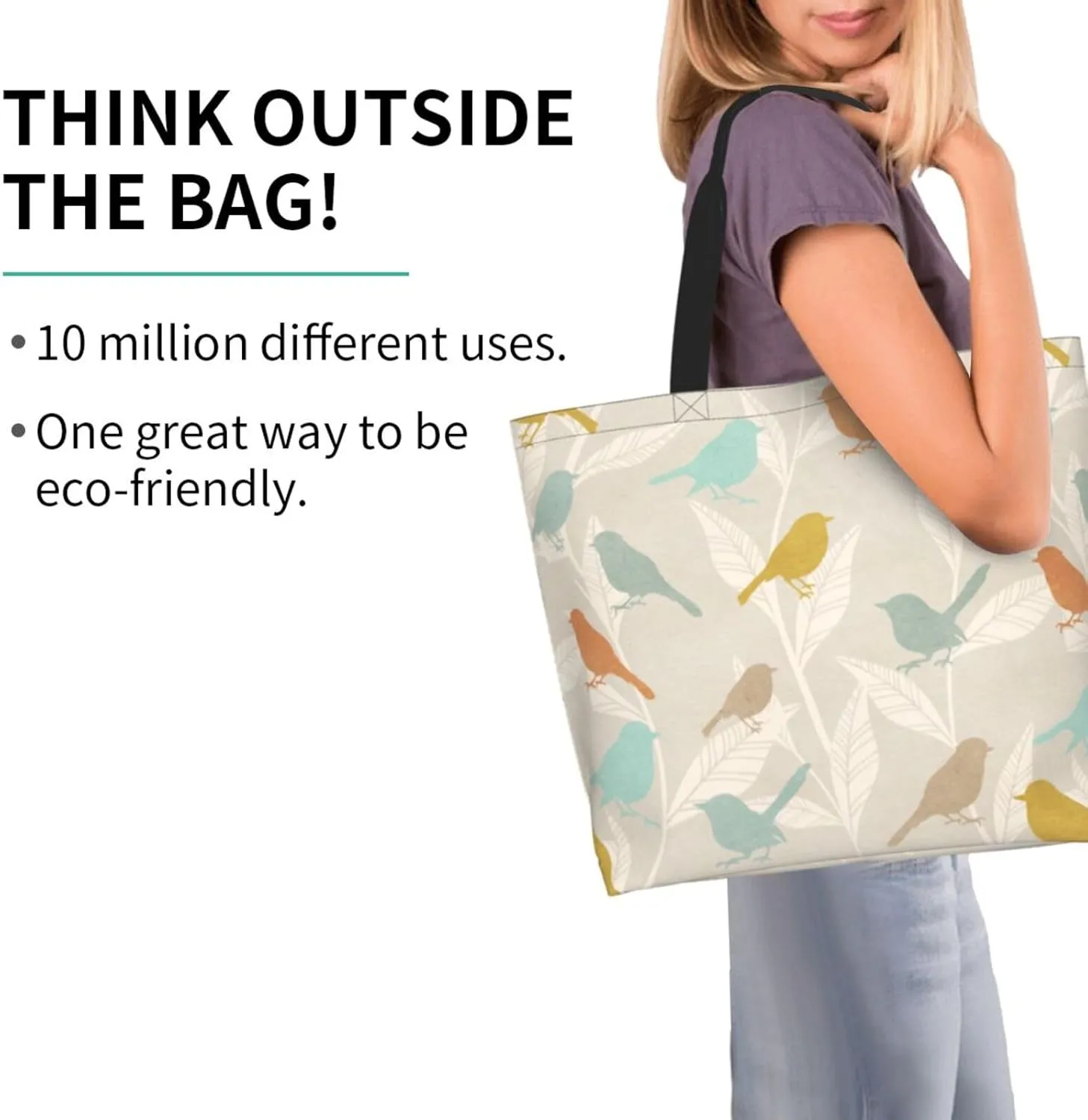 Fun Dog Paw Tote Bag For Women, Shoulder Bags Big Foldable Reusable Grocery Handbag For Travel Shopping Picnic