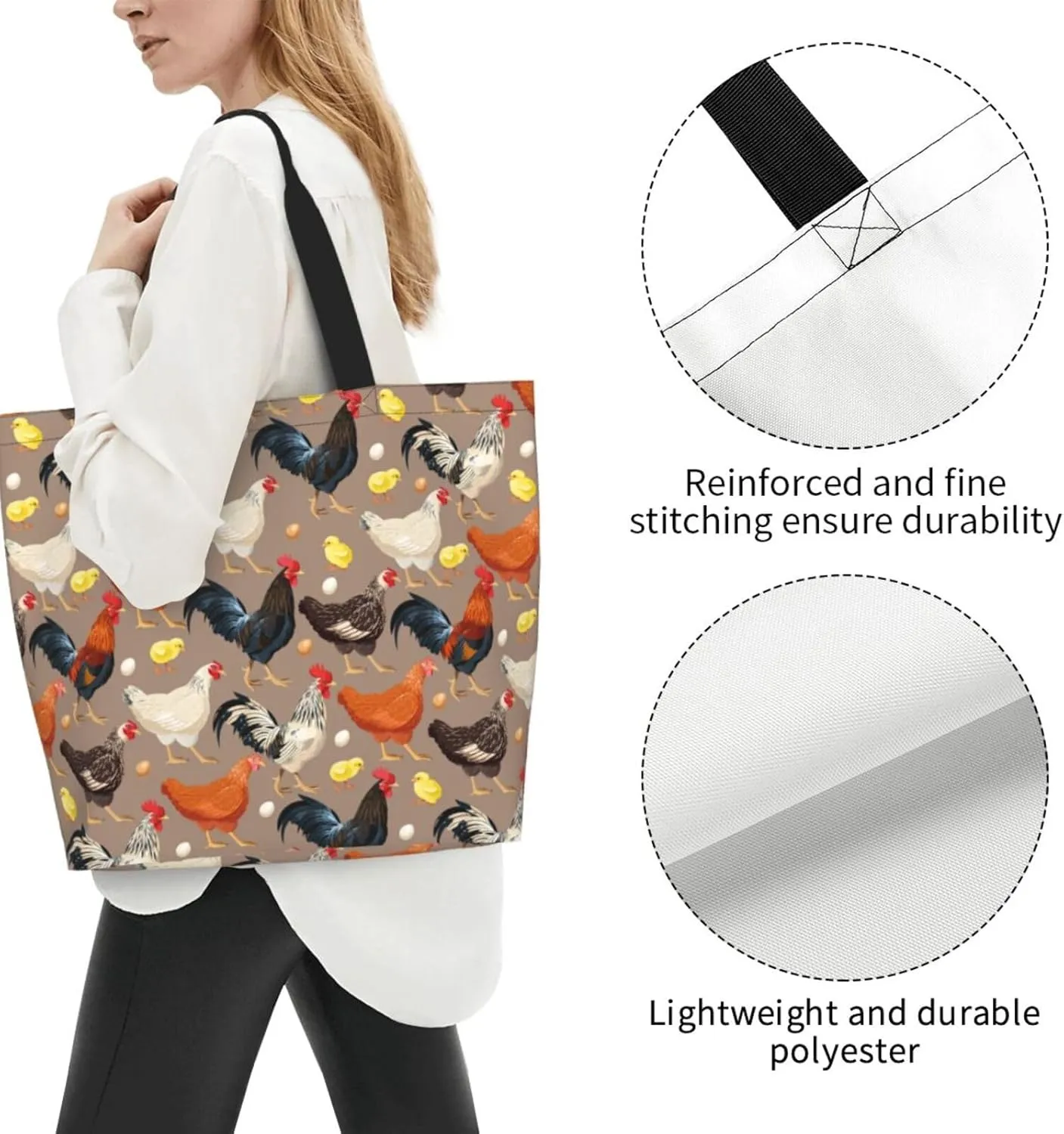 Fun Dog Paw Tote Bag For Women, Shoulder Bags Big Foldable Reusable Grocery Handbag For Travel Shopping Picnic