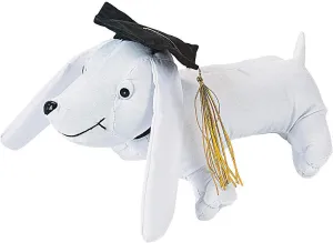Fun Express - Graduation Autograph Dog for Graduation - Toys - Plush - Stuffed Autograph - Graduation - 1 Piece