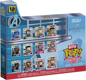 Funko Bitty Pop! Marvel: Infinity Saga 12pc Multipack - 0.9 Inch (2.2 Cm) - Comics Collectible - Stackable Shelf Included - Gift Idea - Gift Bag Filler