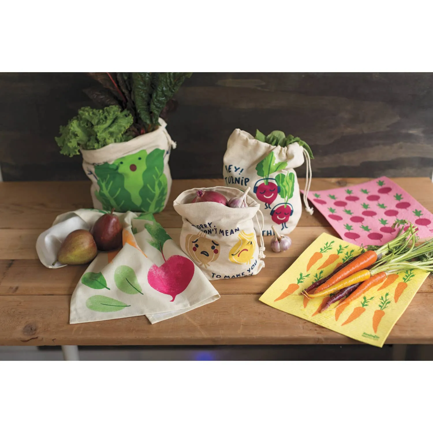 Funny Food Reusable Produce Bags