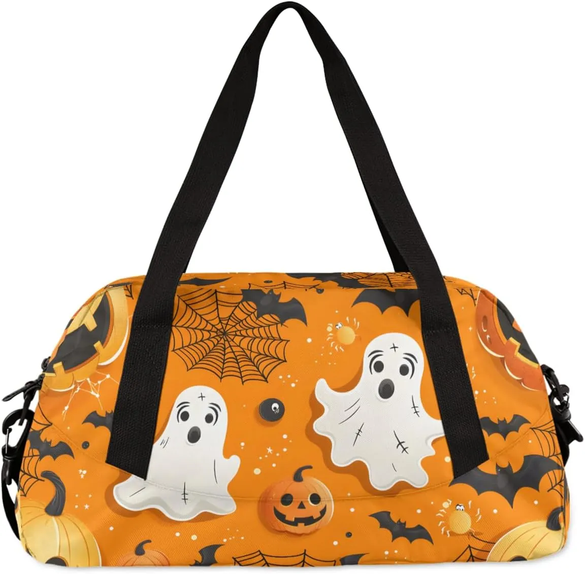 Funny Halloween Kids Duffle Bag Boys Girls Small Sport Dance Gym Bag for Overnight Travel Weekender Carry On