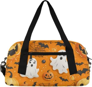 Funny Halloween Kids Duffle Bag Boys Girls Small Sport Dance Gym Bag for Overnight Travel Weekender Carry On