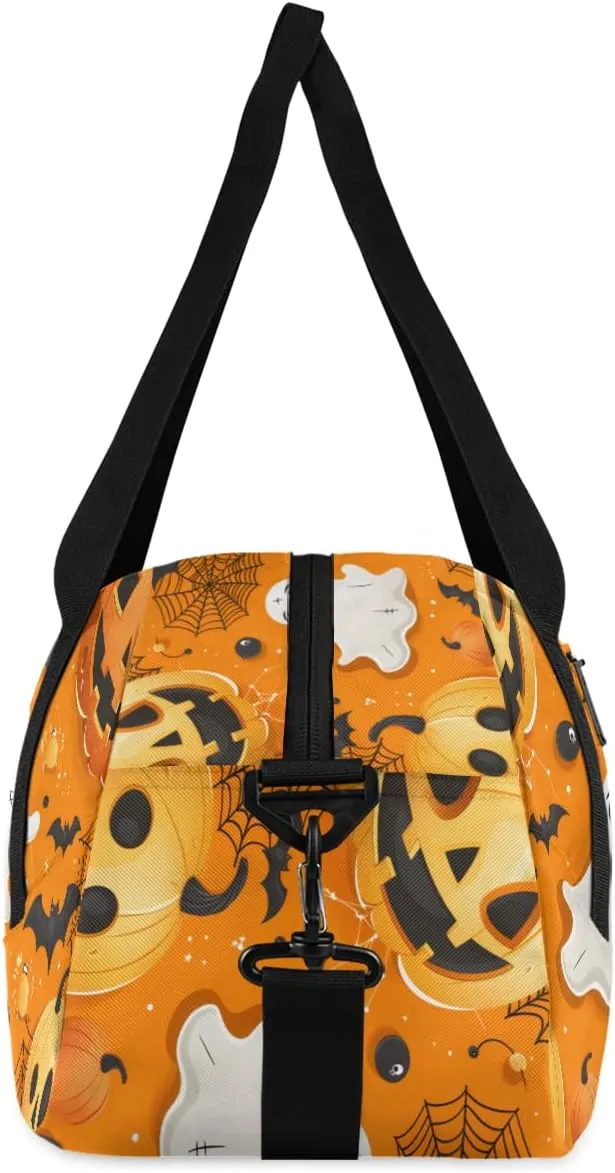Funny Halloween Kids Duffle Bag Boys Girls Small Sport Dance Gym Bag for Overnight Travel Weekender Carry On