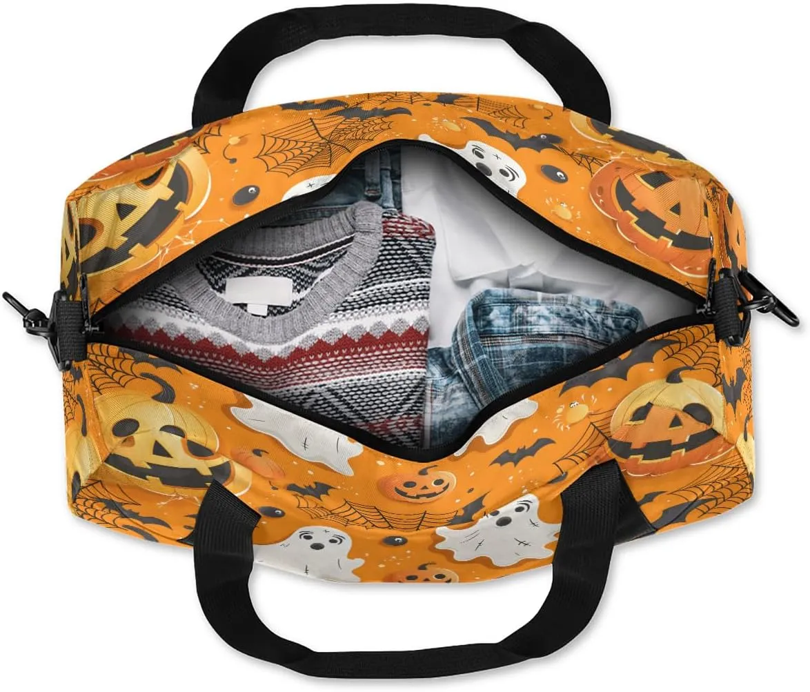 Funny Halloween Kids Duffle Bag Boys Girls Small Sport Dance Gym Bag for Overnight Travel Weekender Carry On