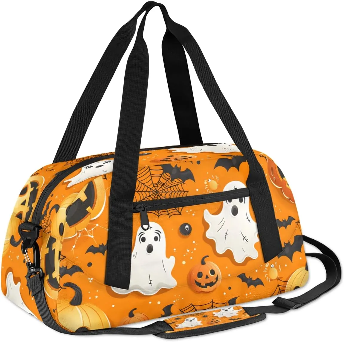 Funny Halloween Kids Duffle Bag Boys Girls Small Sport Dance Gym Bag for Overnight Travel Weekender Carry On