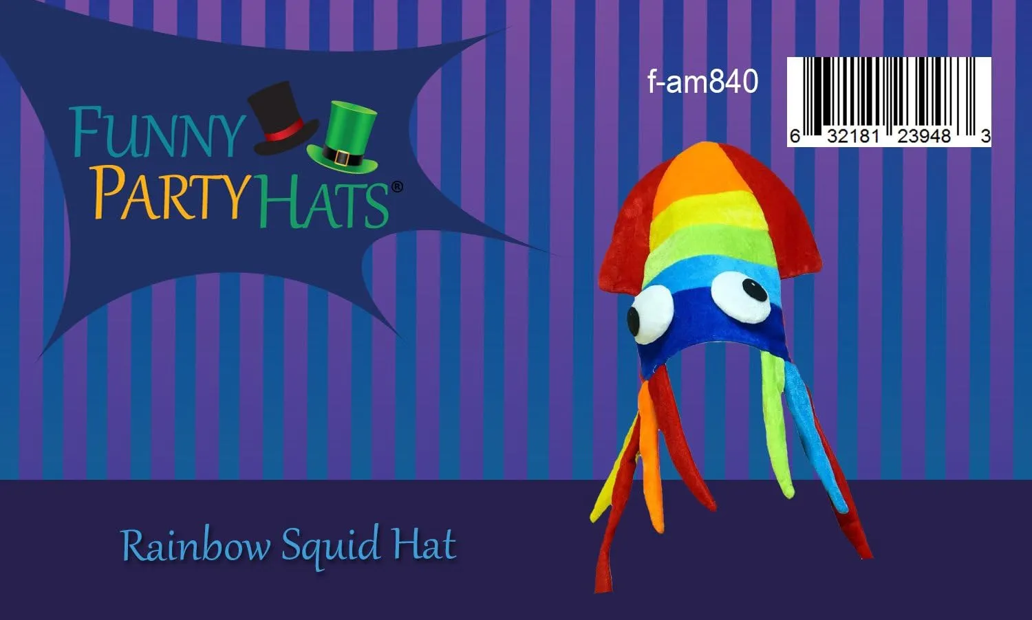 Funny Party Hats Squid Hat - Funny Fun and Crazy Hats in Many Styles