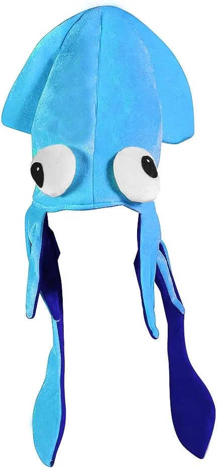 Funny Party Hats Squid Hat - Funny Fun and Crazy Hats in Many Styles