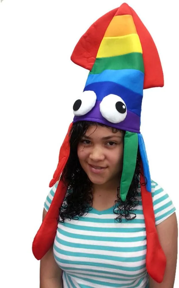 Funny Party Hats Squid Hat - Funny Fun and Crazy Hats in Many Styles