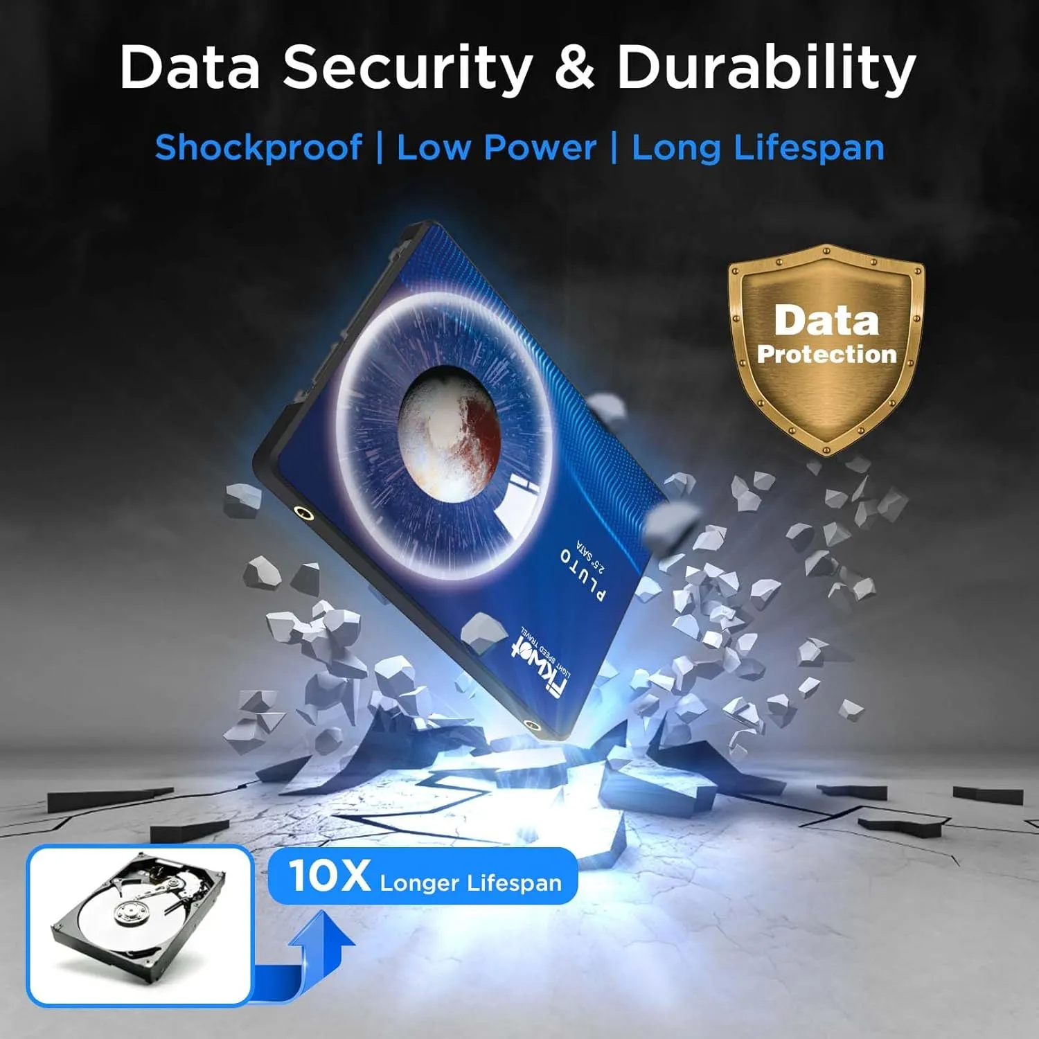 FX815 1TB SSD, 2.5" SATA SSD, Internal Solid State Drive, Up to 560MB/s, 3D NAND SLC Cashe, Compatible with Laptop & PC Desktop