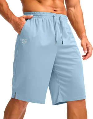 G Gradual Men's Athletic Shorts with Pockets 11" Long Basketball Shorts Lightweight Quick Dry Gym Workout Shorts for Men