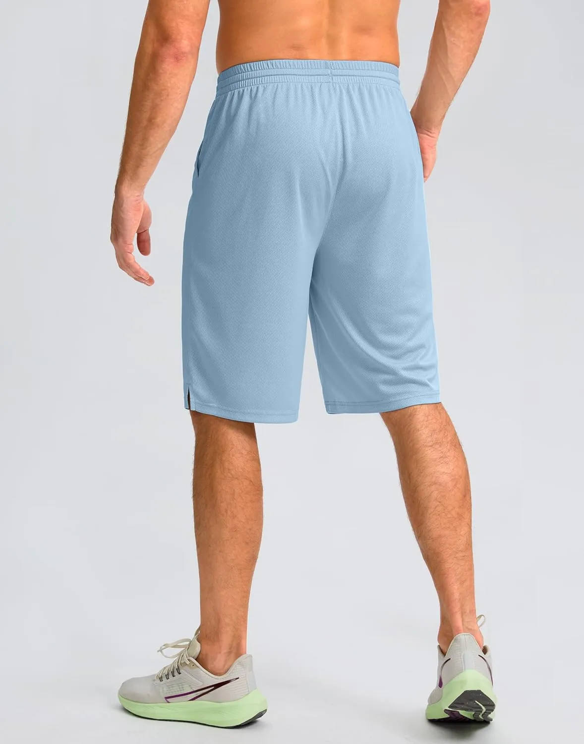 G Gradual Men's Athletic Shorts with Pockets 11" Long Basketball Shorts Lightweight Quick Dry Gym Workout Shorts for Men