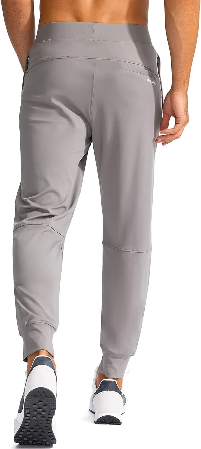 G Gradual Men's Golf Joggers Pants with Zipper Pockets Stretch Sweatpants Slim Fit Track Pants Joggers for Men Work Running