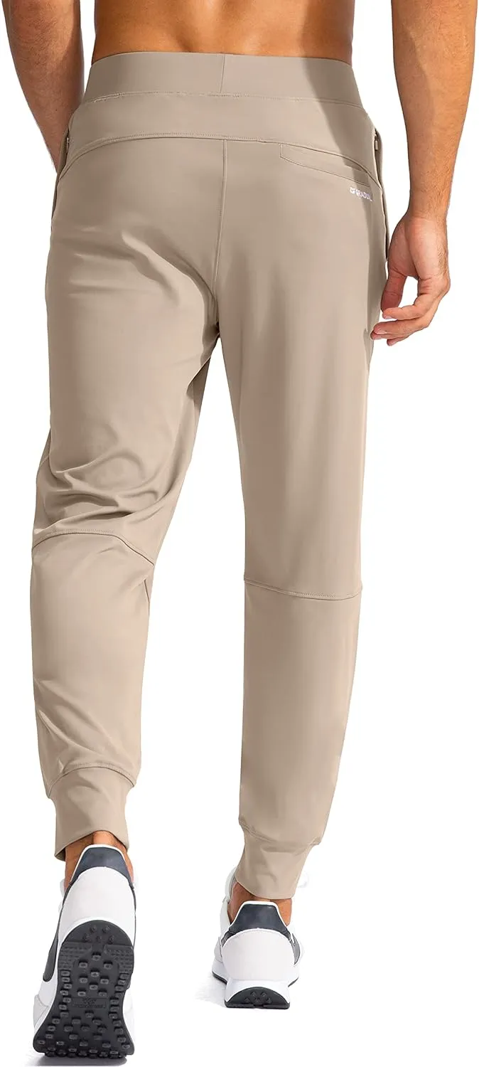 G Gradual Men's Golf Joggers Pants with Zipper Pockets Stretch Sweatpants Slim Fit Track Pants Joggers for Men Work Running